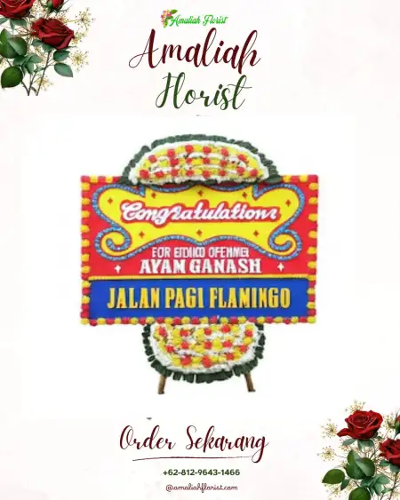Sewa Papan Bunga Moba